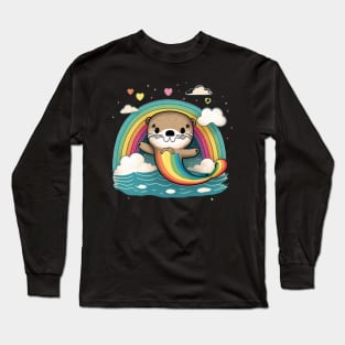 Kawaii Otters Long Sleeve T-Shirt